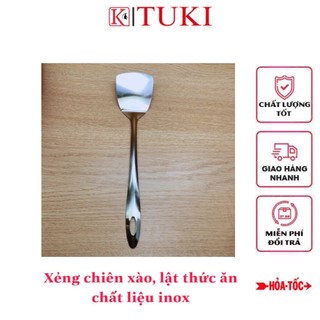Xẻng chiên xào, lật thức ăn chất liệu inox siêu bền