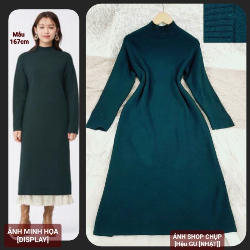 Đầm, Váy len Nhật hiệu U N I, GU, Z A RA co giãn, MỜI BẠN CHỌN MẪU