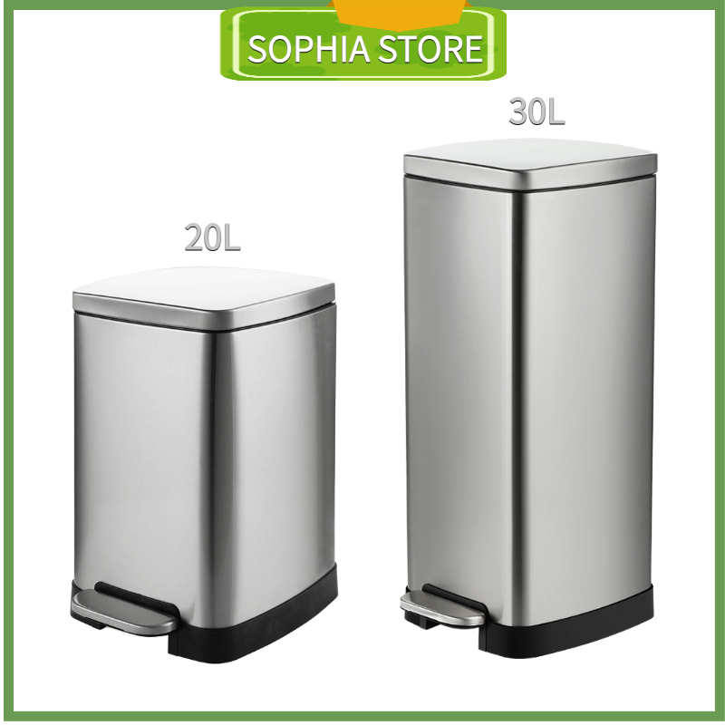 Thùng rác inox 20L,30L đạp chân cao cấp/VHP-YS- B-105/ VHP-YS- B-105B/ Indoor trashbin