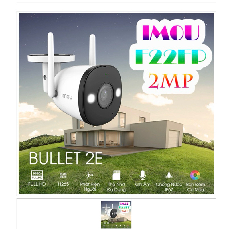 Camera wifi cố định ngoài trời Imou F22FP 2MP