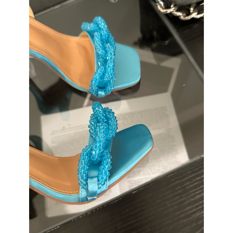 ORDER 🌹 Giày quai ngang xích xoắn gót nhọn 11cm 35-41