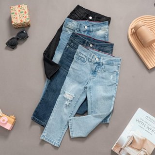 Quần jean dài cho bé Trai size từ 8kg đến 50kg form dáng Slim, chất jean co giãn mềm mịn thoải mái có 4 màu cá tính QJ11