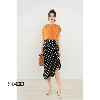 Áo chiffon vai dây rút cánh dơi SIXDO
