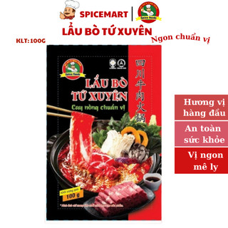 Nước dùng lẩu tứ xuyên spice 100g nước lẩu đậm đà, chuẩn hương vị lẩu tứ xuyên