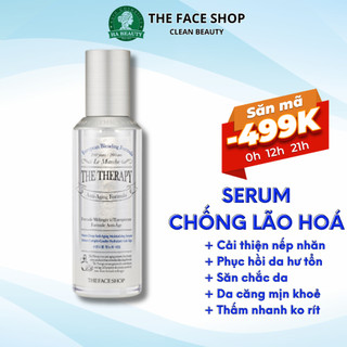 Serum dưỡng da chống lão hóa dưỡng ẩm cải thiện nếp nhăn The Face Shop The Therapy Water-Drop Anti-Aging Serum 45ml
