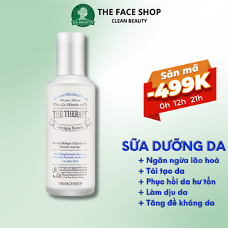 Sữa dưỡng ẩm chống lão hóa làm dịu da phục hồi da The Face Shop The Therapy Hydrating Formula Emulsion 130ml