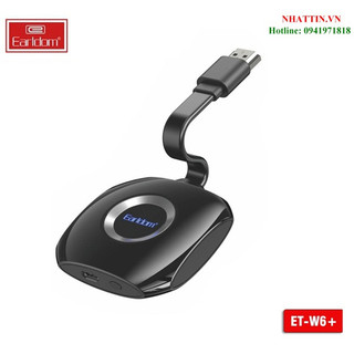 Thiết bị HDMI không dây Earldom ET-W6+ HDMI Wireless Display Miracast, DLNA, AirMirror, AirPlay hỗ trợ Android, IOS, MAC