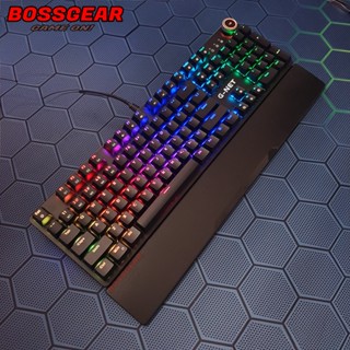 Bàn phím cơ GNET GH315S Switch Quang Chống Nước, LED RGB, Có Núm Vặn, Có Kê Tay.