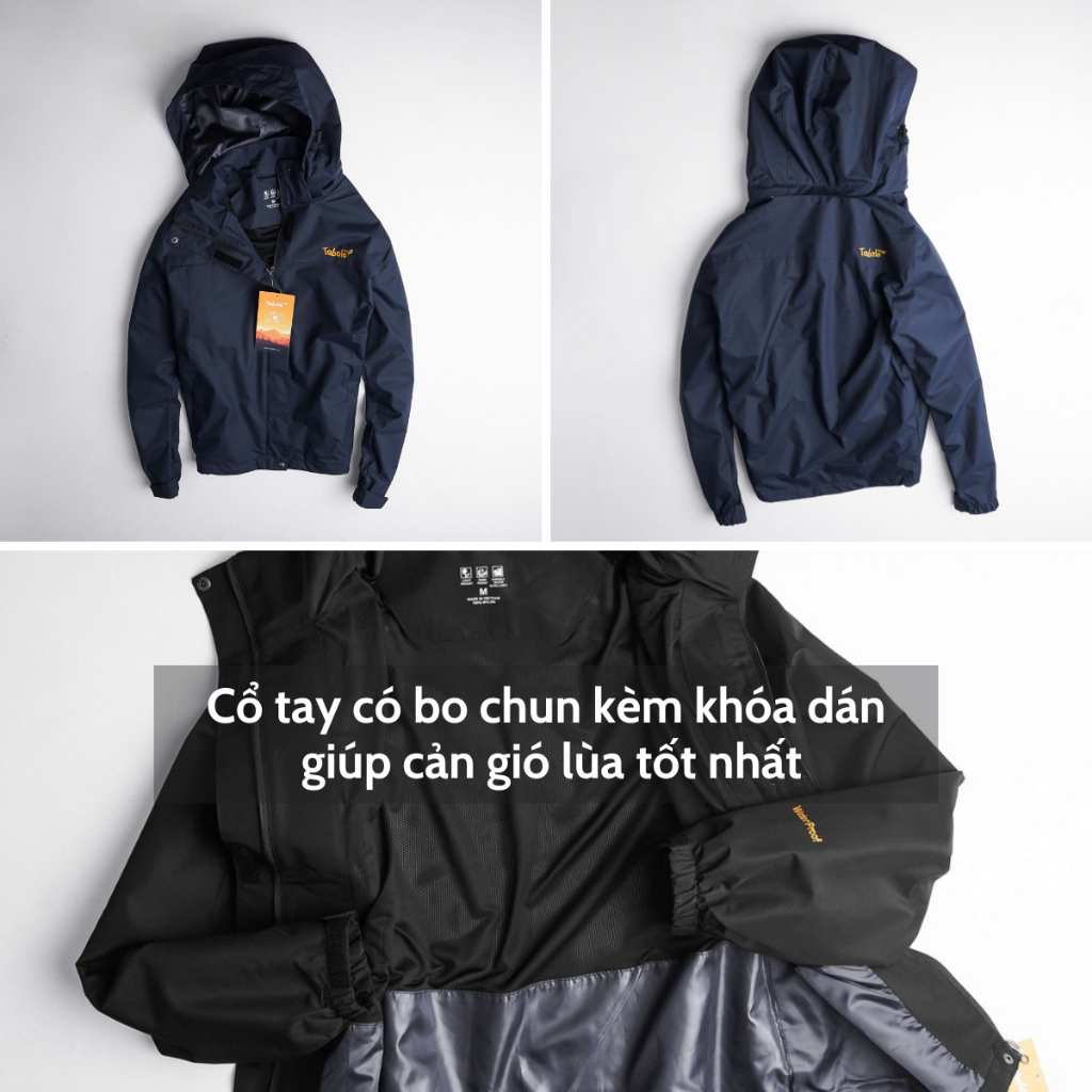Áo khoác gió nam nữ TABALO Resolve Jacket 2 lớp, Chống Thấm, Form Rộng Unisex | BigBuy360 - bigbuy360.vn