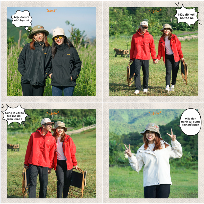 Áo khoác gió nam nữ TABALO Resolve Jacket 2 lớp, Chống Thấm, Form Rộng Unisex | BigBuy360 - bigbuy360.vn