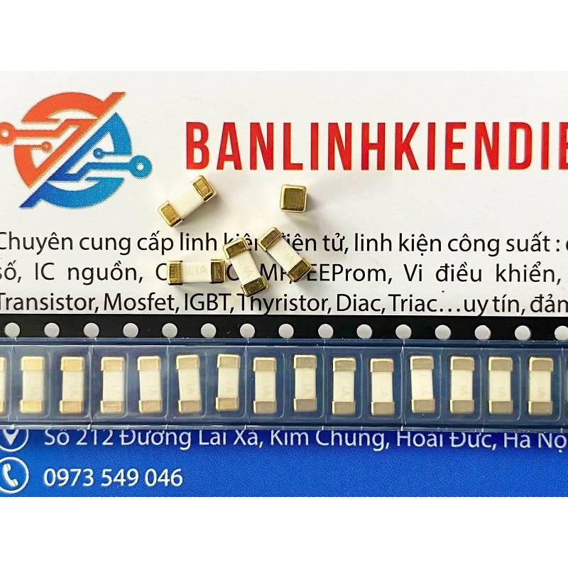 [Combo 5 chiếc] Cầu chì sứ dán 1A 125V LF1A 6.1×2.69mm 1808