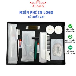 Bộ Amelities cho khách sạn, nhà nghỉ, homestay, bàn chải đánh răng dùng 1 lần, bịch 100 chiếc đóng túi comfort trắng