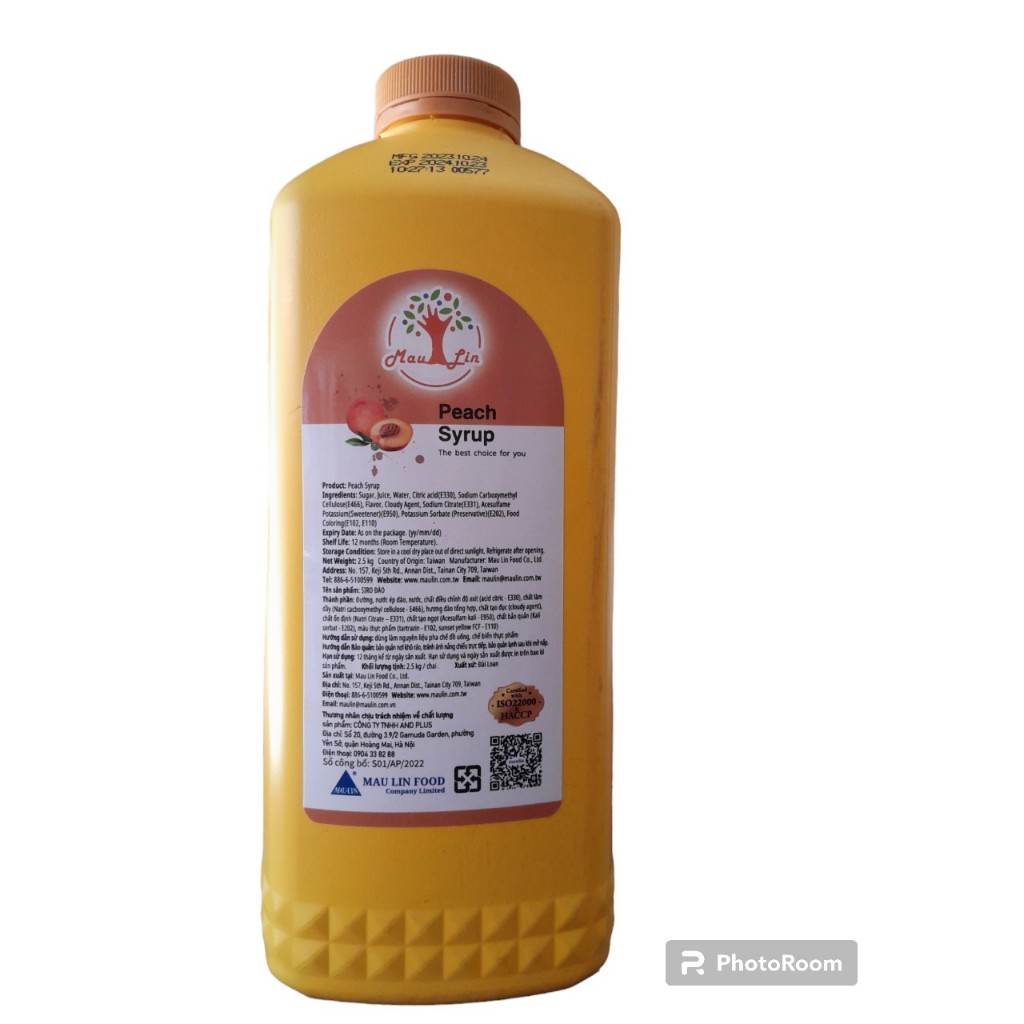 SYRUP MAULIN HƯƠNG ĐÀO