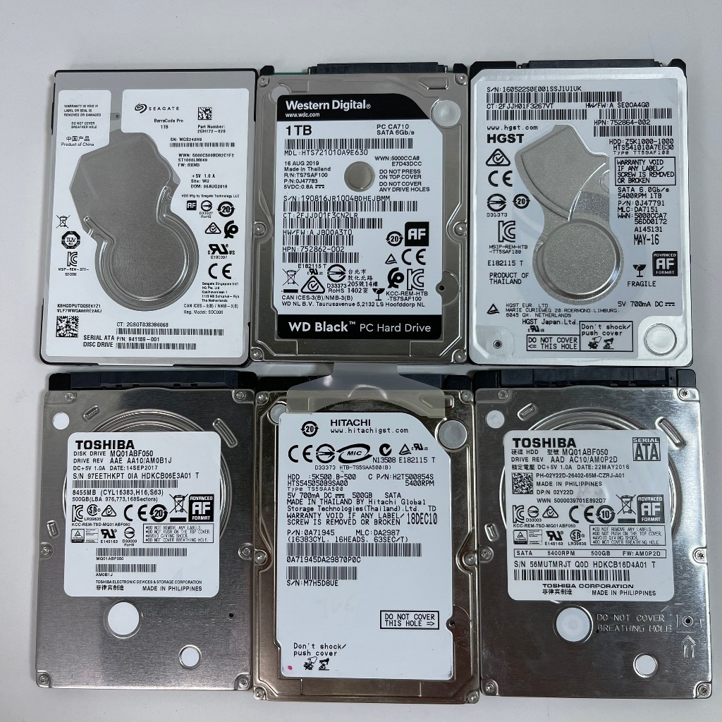 Ổ CỨNG HDD 2.5 INCH | BH 12 THÁNG | 1TB, 500GB, 320GB | 100%