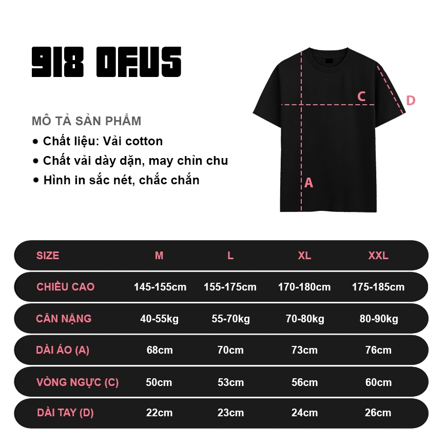 Áo phông balen basic chất thun cotton dày mát unisex nam nữ 918 OFUS