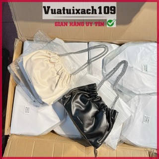 Túi khoác vai c..n..k dây rút mềm kim loại, túi xách nữ c..n..k dây rút hàng đẹp - vuatuixach