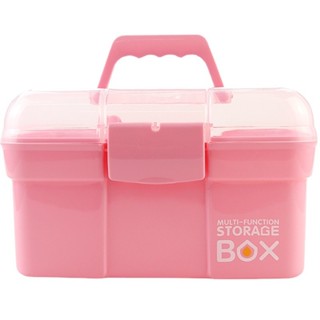 Cốp nhựa hồng hộp đựng dụng cụ nail mini cốp đựng đồ nail giá rẻ