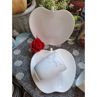 Cốc tô dĩa Táo Gốm sứ Nhật 2hand