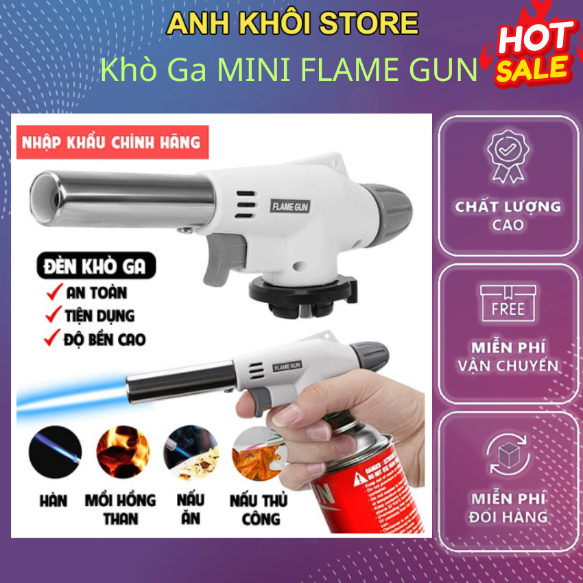 Khò Ga MINI FLAMEGUN , khò ga nhập khẩu , Đầu khò ga mini,đầu khò ga cầm tay
