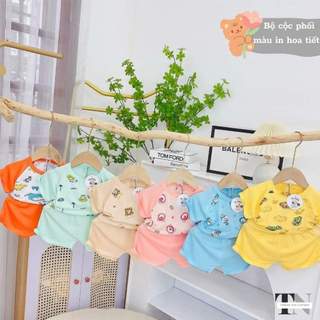 Bộ cộc tay thun lạnh cho bé trai bé gái 7-15kg