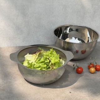 Tô trộn kèm rổ inox Kaiyo - Thương hiệu Nhật Bản