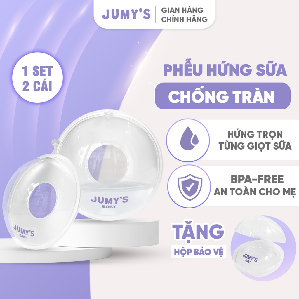 Phễu Hứng Sữa Rảnh Tay Silicone Cao Cấp, Hứng Sữa Mẹ Có Nút Đậy Chống Tràn