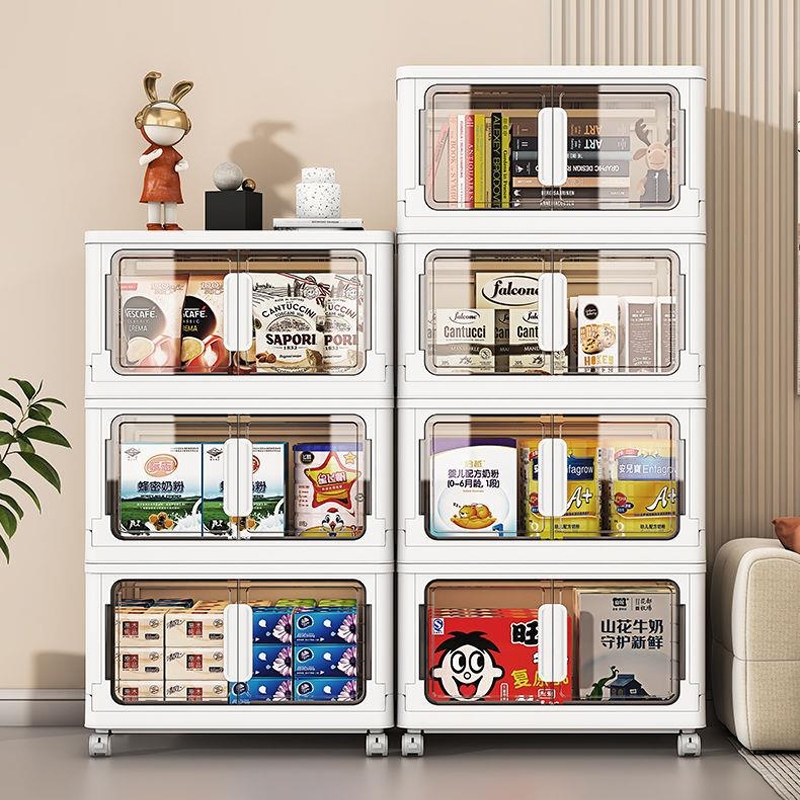 Tủ Nhựa Đựng Đồ Lắp Ghép Gấp Gọn Có Bánh Xe, Hộp Đựng Quần Áo Trẻ Em, Người Lớn Chia Ngăn Nhựa PP Cao Cấp Cỡ Lớn