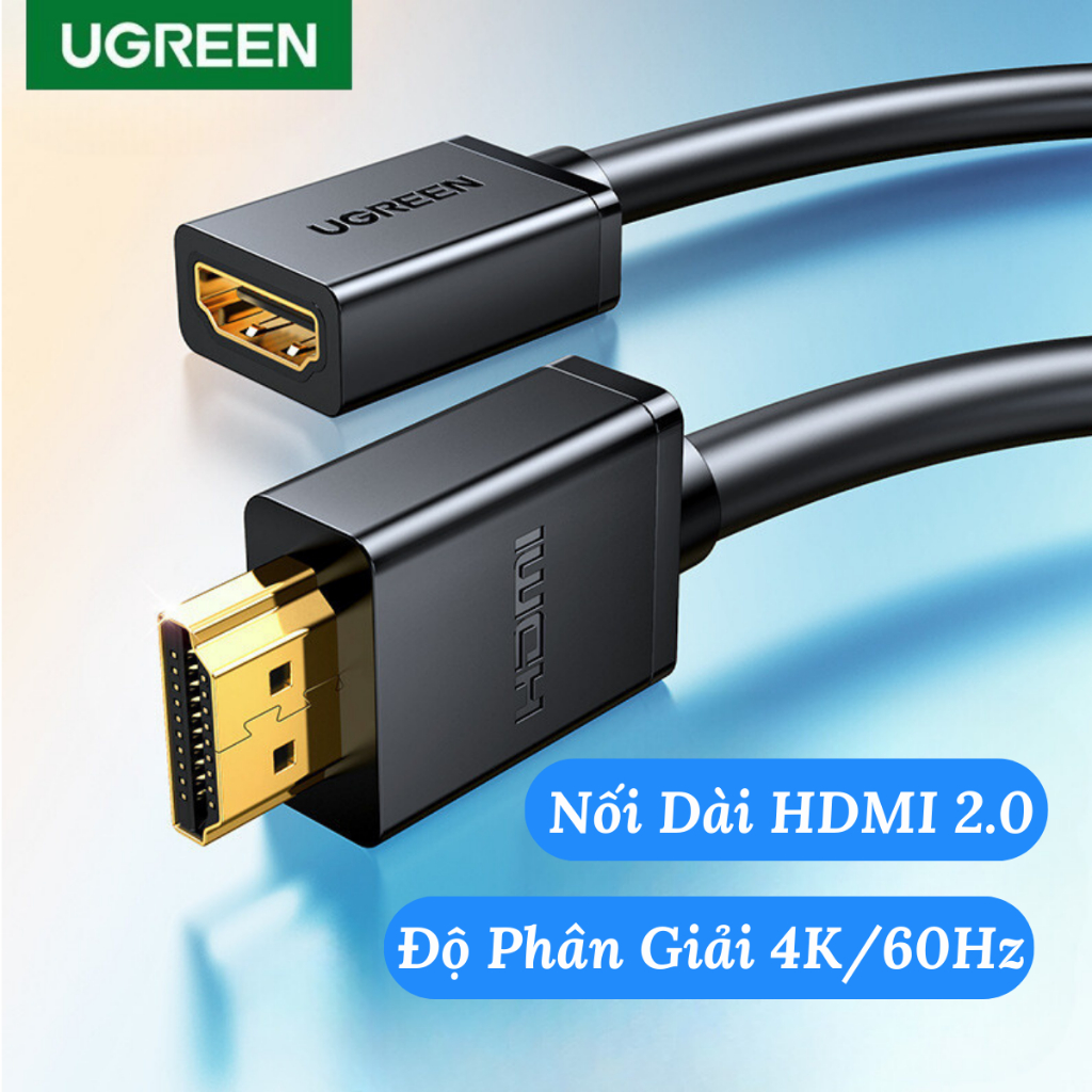 Dây nối dài HDMI, cáp HDMI nối dài HDMI 2.0 4K@60Hz UGREEN Cao Cấp, Chính Hãng, Bảo Hành 12 Tháng