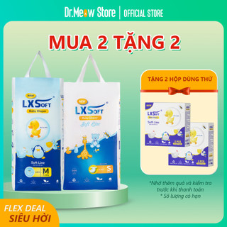 COMBO 2 BỊCH TÃ DÁN/ TÃ QUẦN LXSOFT HÀN QUỐC - BÔNG HỮU CƠ MỀM MẠI - SIÊU THẤM HÚT - KHÔNG HĂM TÃ