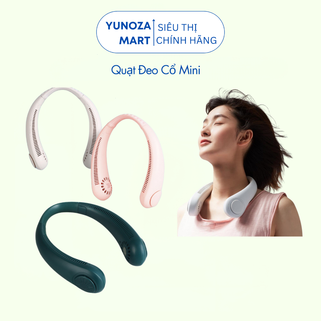 Quạt Đeo Cổ Mini Không Cánh Chân Sạc USB - Quạt Treo Cổ Mini Thiết Kế Thể Thao Tiện Lợi Khi Mang Ra Ngoài (YUNOZA MART)