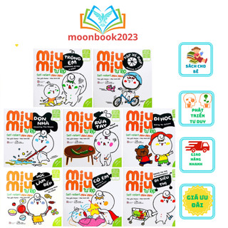 Sách Ehon Kĩ Năng Sống - Miu Miu Tự Lập (Phần 2, Song Ngữ Anh Việt) Dành cho trẻ từ 1-6 tuổi (Lẻ ngẫu nhiên)