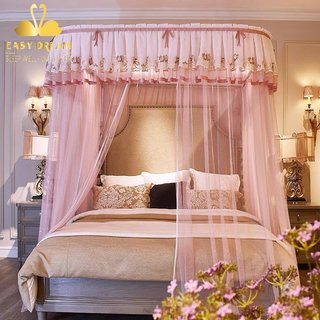 Màn khung ( mùng ngủ ) không khoan tường EASY DREAM chống muỗi côn trùng trang trí decor phòng ngủ khách sạn tiện gọn
