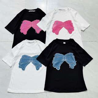 ÁO BABYTEE in hình nơ hồng, xanh size S VÀ M - A2U