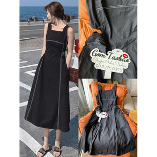 (Hàng Quảng Châu-Taobao) Đầm Sát Nách Phong Cách Retro Thời Trang Mùa Hè Cho Nữ Váy