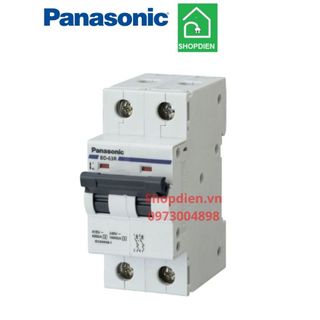 Aptomat cầu dao tự động mcb 2p 63a 6ka panasonic bbd2632cnv