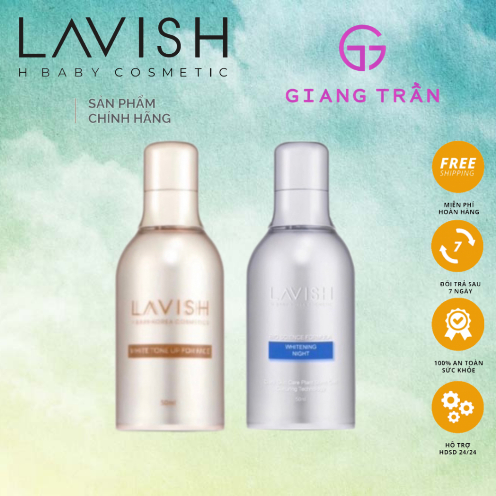 [Mã shop-15%+shopee voucher 8-10%]Lavish Kem Dưỡng Trắng Ngày và Đêm White Tone up For Day BIOSCIENC
