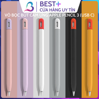  Vỏ Bọc Apple Pencil 3 Case Ốp Silicone Bảo Vệ Bút Cảm Ứng 2 Mảnh Êm Tay Mềm Mịn Đẹp BESTPLUS 