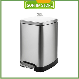 Thùng rác inox đạp chân 20l cao cấp/vhp-ys- b-105b/ indoor trashbin