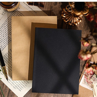 Sổ bìa Kraft/ Black ruột sổ trắng size A5 180 trang
