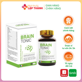 Viên Uống bổ não BRAIN TONIC-Tăng cường tuần hoàn máu não, giảm nguy cơ di chứng do tai biến mạch máu não
