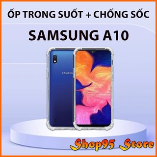 Ốp lưng Samsung A10 A10S Silicon trong suốt, bảo vệ camera chống va đập