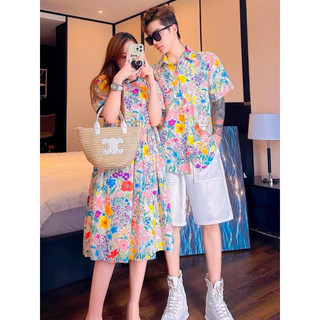 Set đồ đôi couple đi biển loang màu đẹp 😊