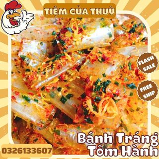Bánh tráng cuộn tôm hành, 500g bánh tráng sa tế cuộn tôm hành tây ninh loại 1, đồ ăn vặt tuổi thơ, bánh