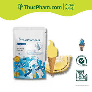 Bột Làm Kem Tươi THUCPHAM.COM Vị Sầu Riêng - 1kg - Công Thức Độc Quyền Hương Vị Mới, Không Gắt, Không Hắc