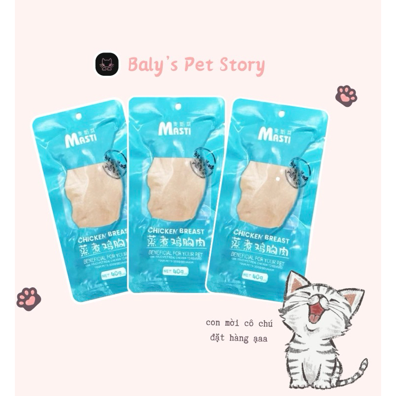 Ức gà hấp Masti