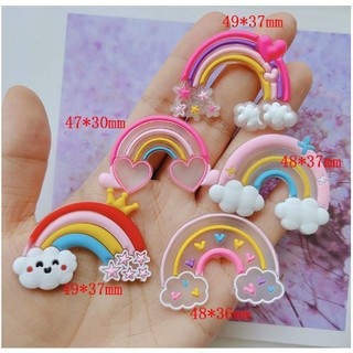 Sét 10 Cầu Vồng Nhựa Trang Trí Bánh