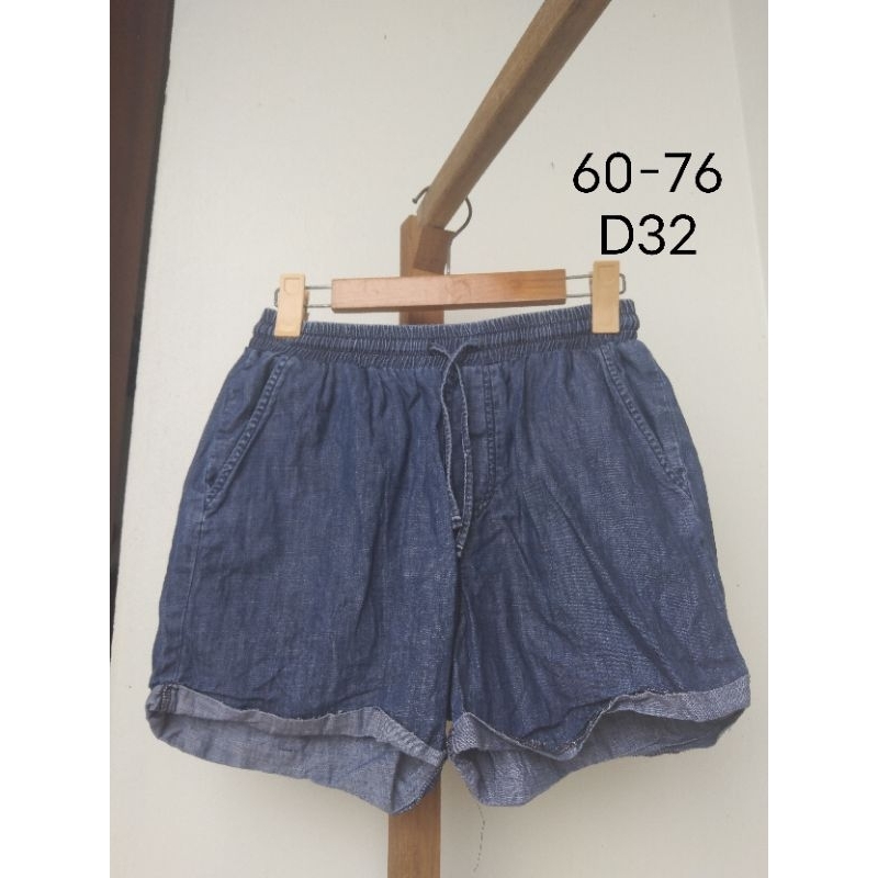 Quần sọc jean, jean đùi cạp cao 2hand