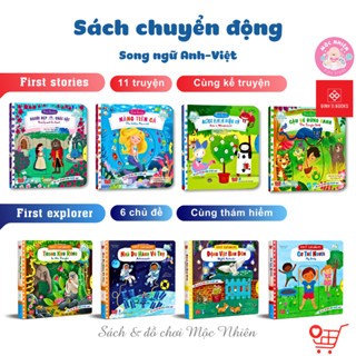 Sách chuyển động First stories - tương tác đẩy, trượt, kéo cho trẻ 0 - 6 tuổi - Nhiều chủ đề - Đinh Tị Books