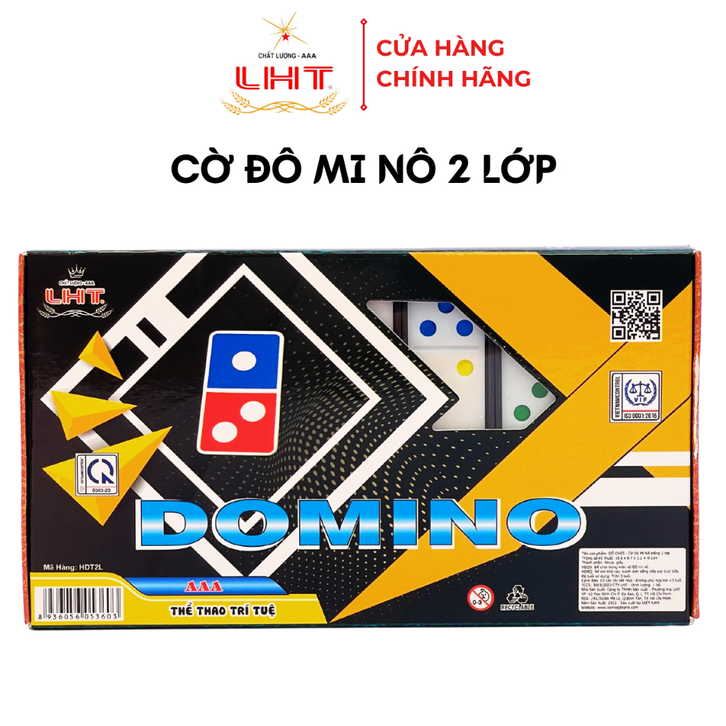 Cờ Domino  Trắng 2 Lớp 3.0
