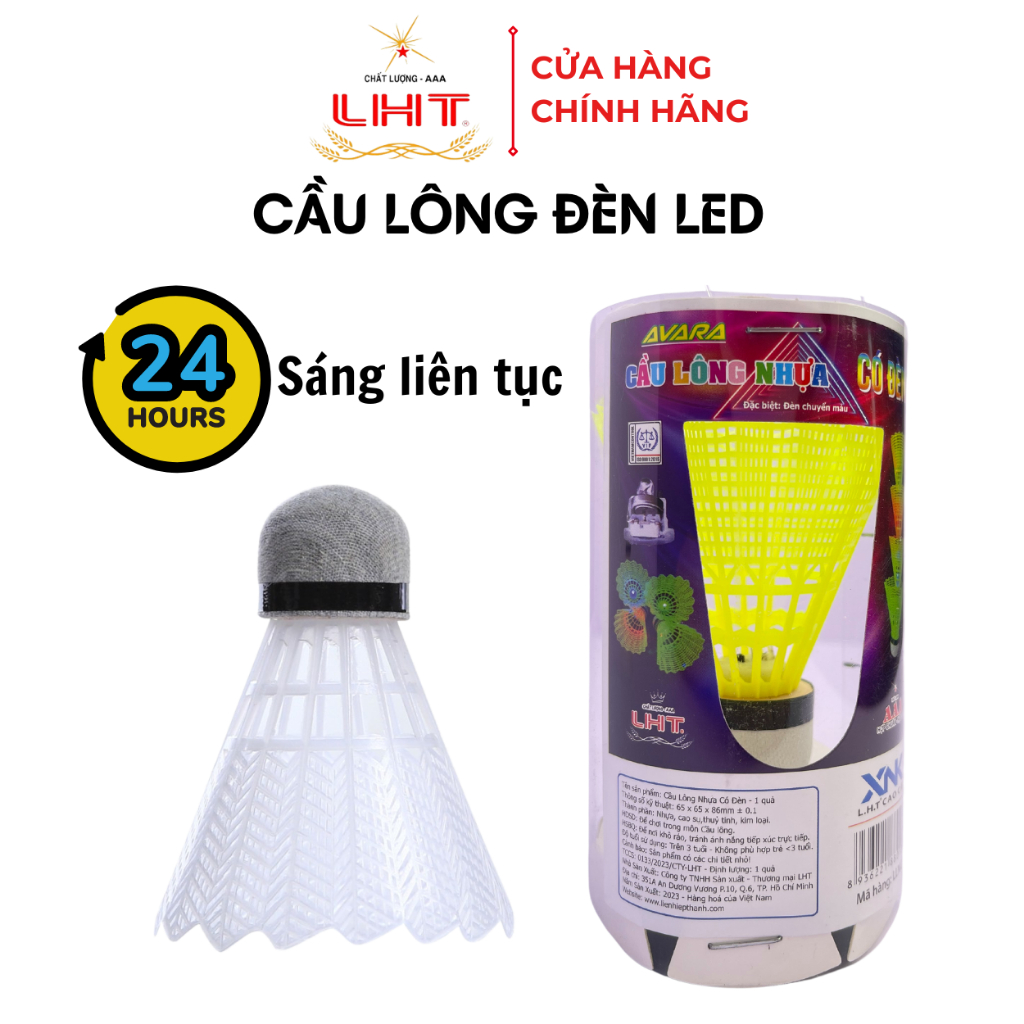 Cầu lông nhựa có đèn chuyển màu LIÊN HIỆP THÀNH